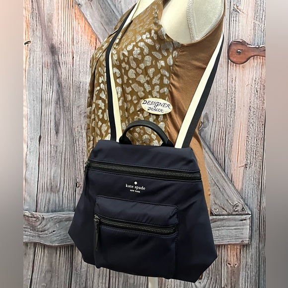 KATE SPADE Dark Navy Nylon Backpack VGC! - Picture 12 of 13
